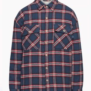 Aritzia sherpa fleece shirt jacket